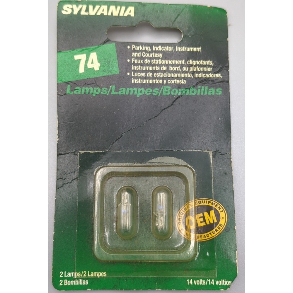 Sylvania 74 BP Auto Lamps, Parking, Indicator, Instrument and Courtesy‎ 14V